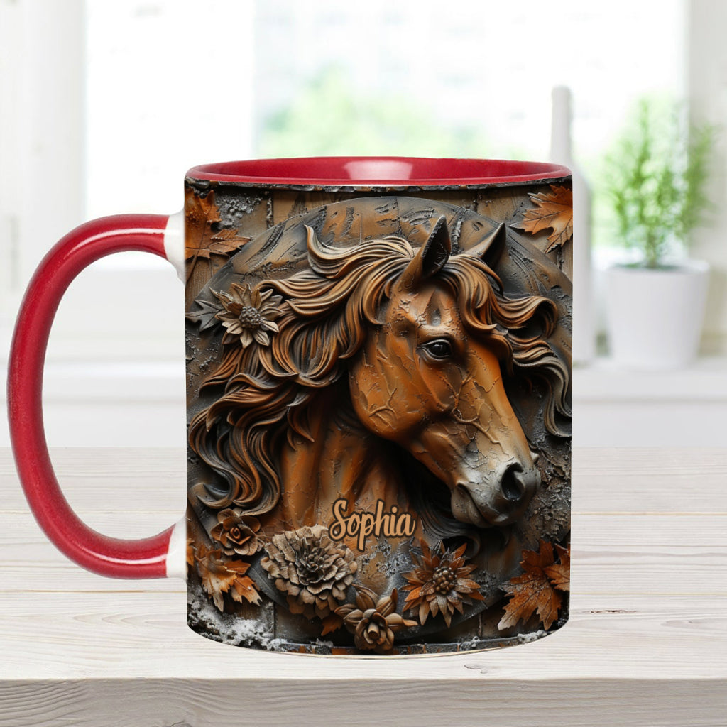 Stunning Horse Free Spirit - Personalized Horse Accent Mug