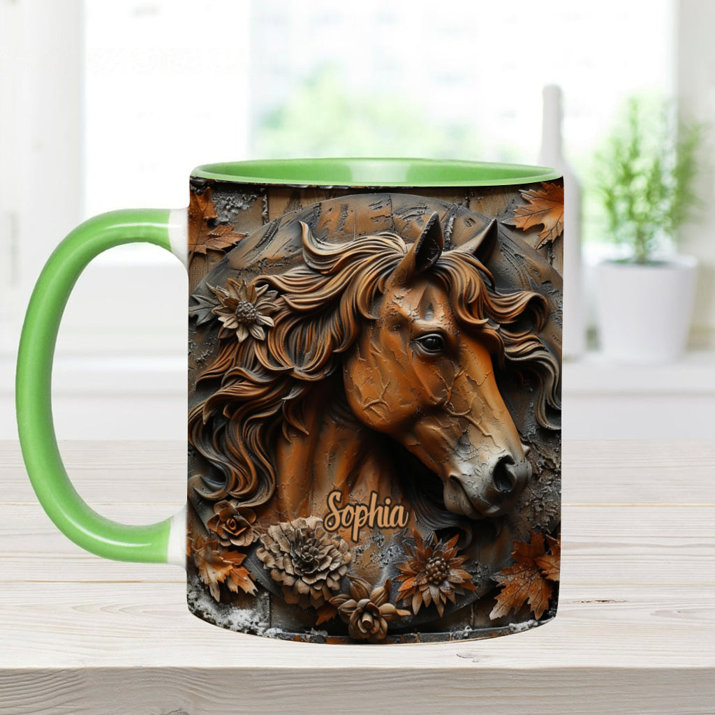 Stunning Horse Free Spirit - Personalized Horse Accent Mug
