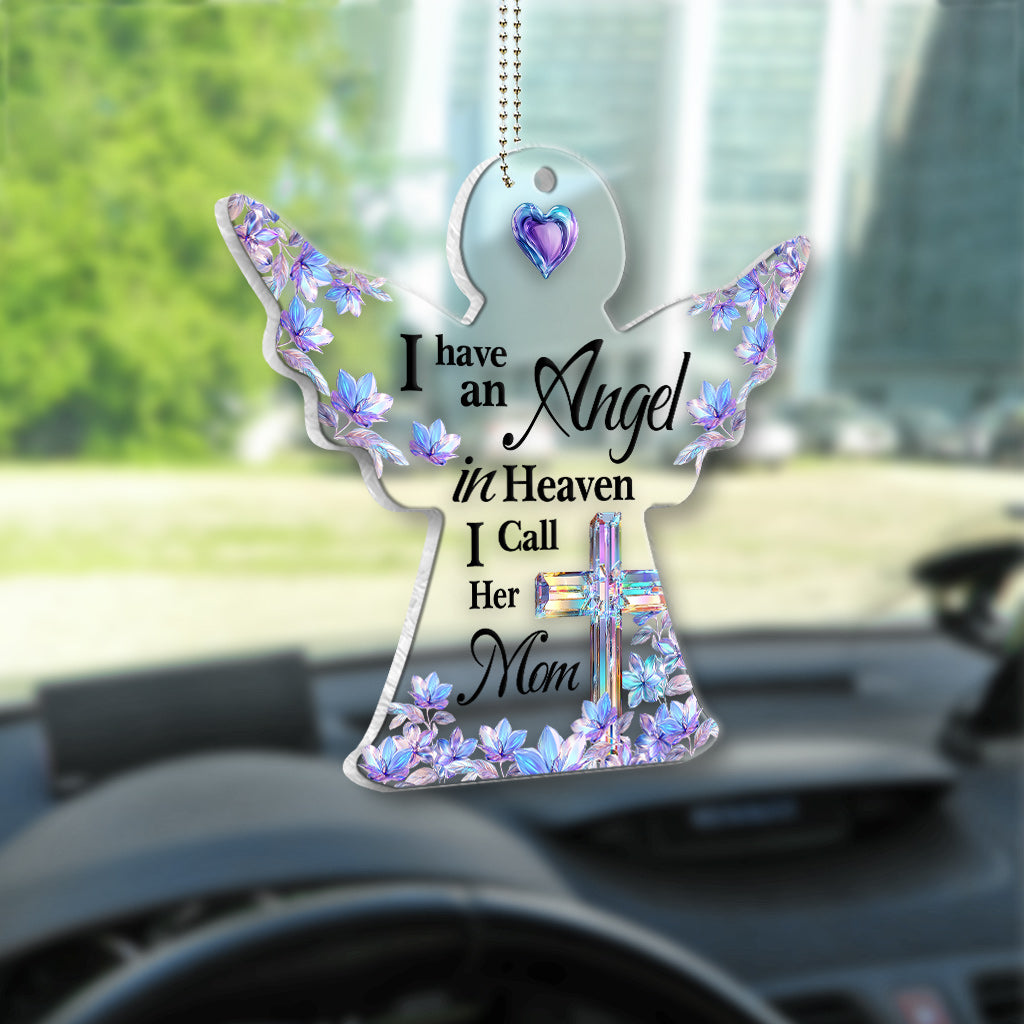 Angel In Heaven - Personalized Memorial Transparent Car Ornament