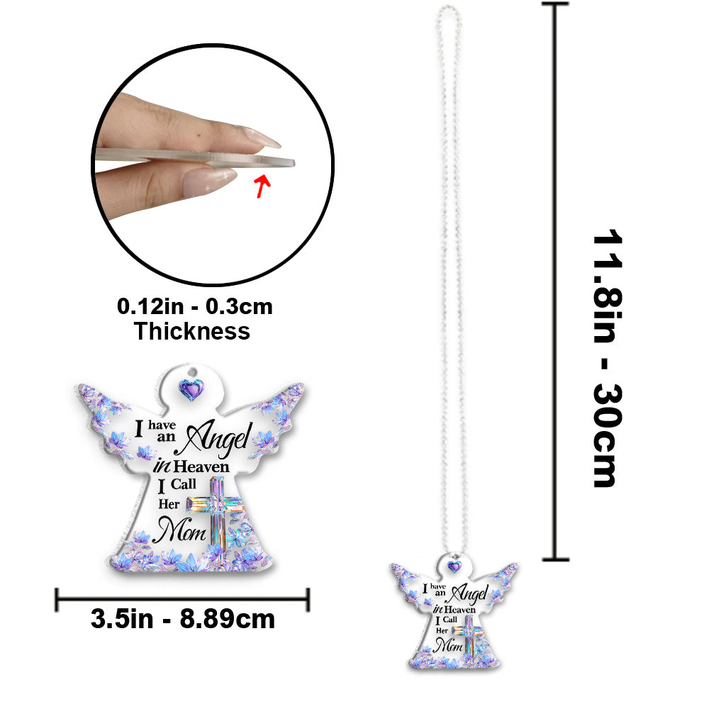 Angel In Heaven - Personalized Memorial Transparent Car Ornament