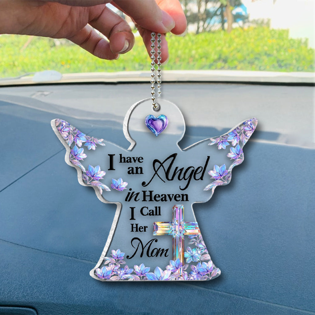 Angel In Heaven - Personalized Memorial Transparent Car Ornament