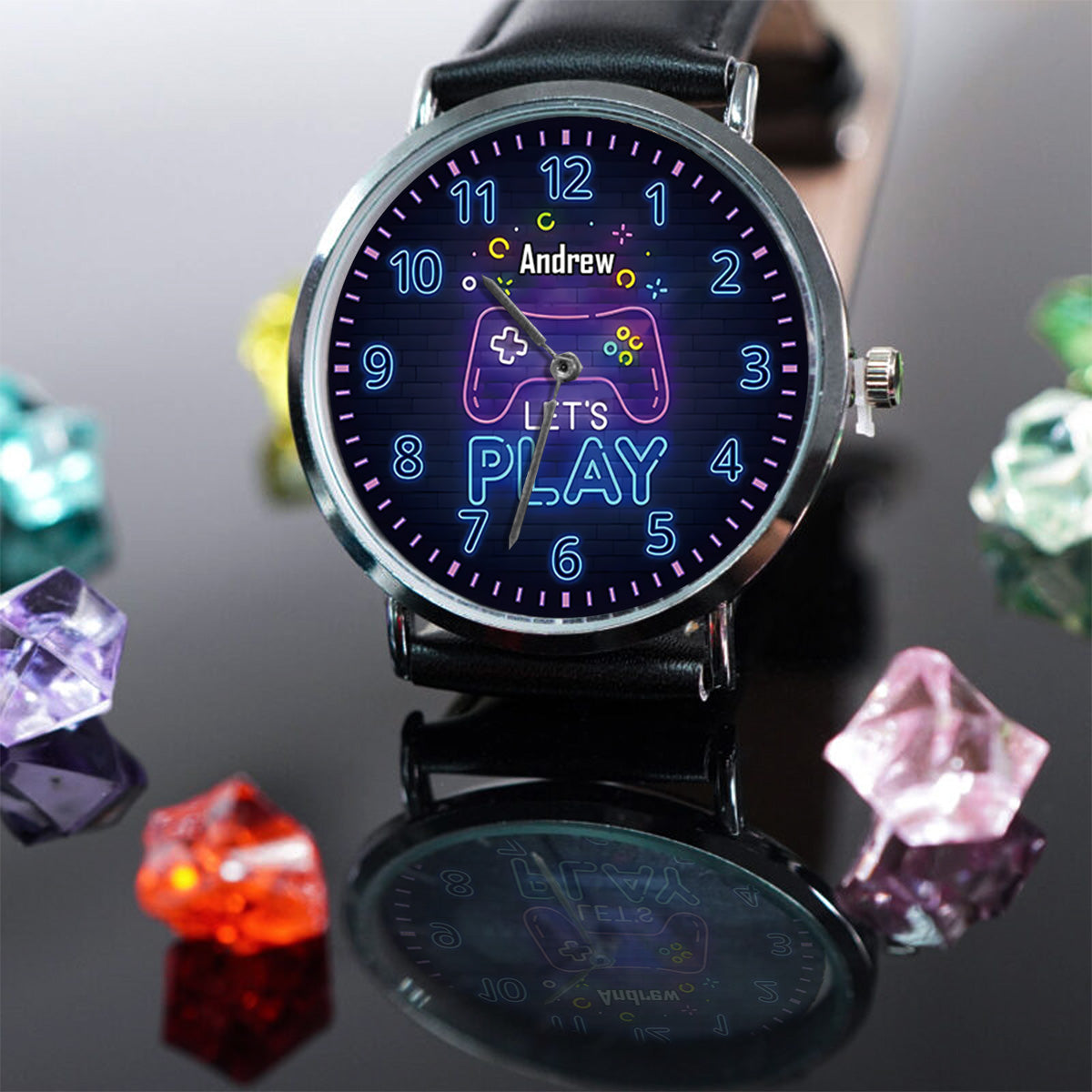 Time To Play - Personalized Video Game Hand Watch