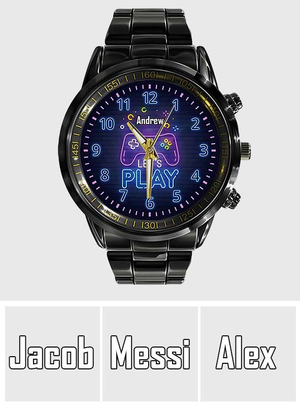 Time To Play - Personalized Video Game Hand Watch