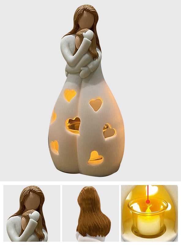 Mother & Daughter - Mother Mom & Daughter Love Candle Holder
