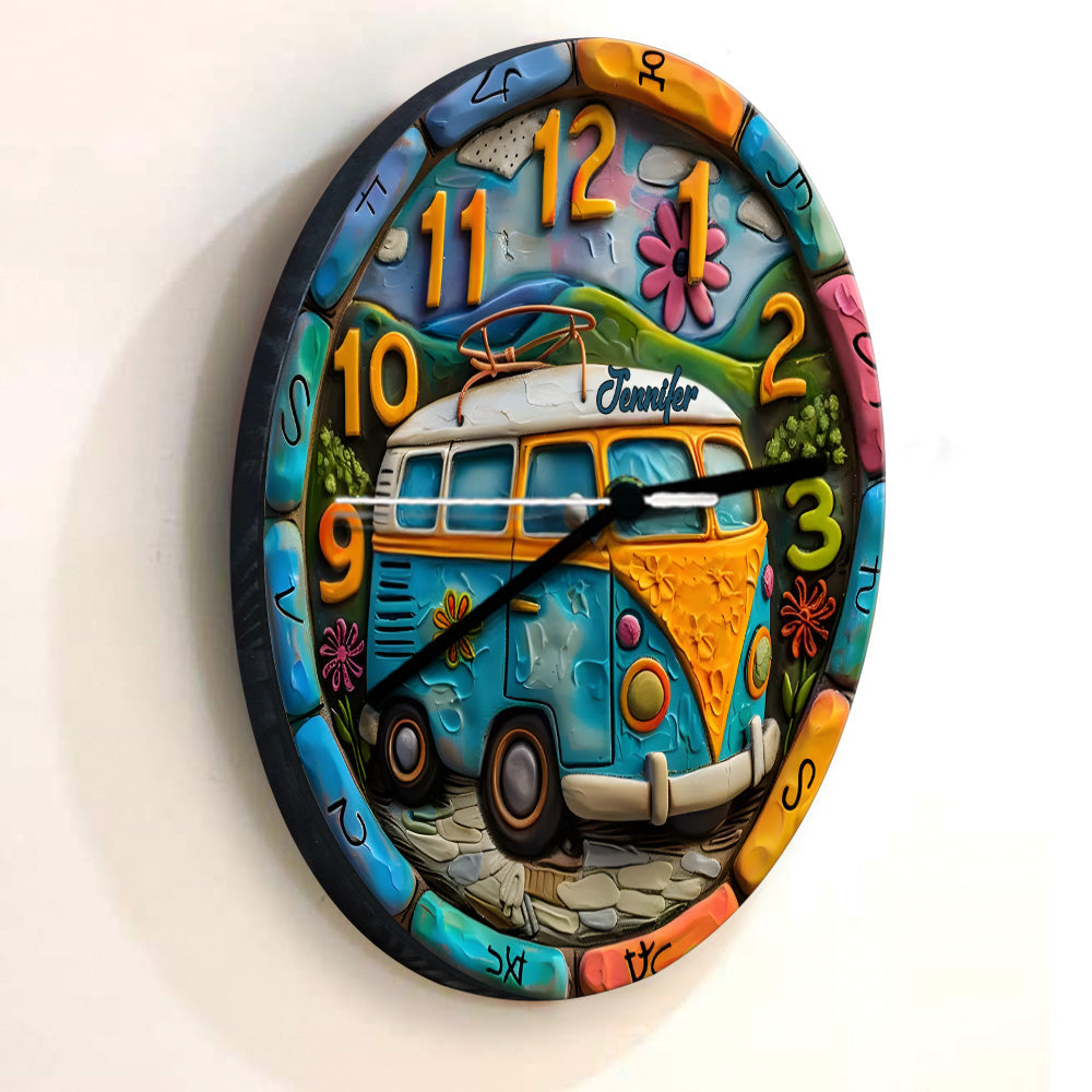 Hippie Soul - Personalized Hippie Wall Clock