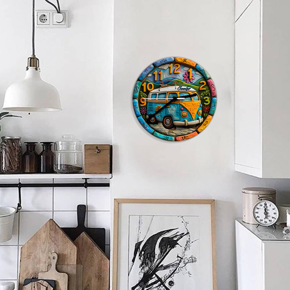 Hippie Soul - Personalized Hippie Wall Clock