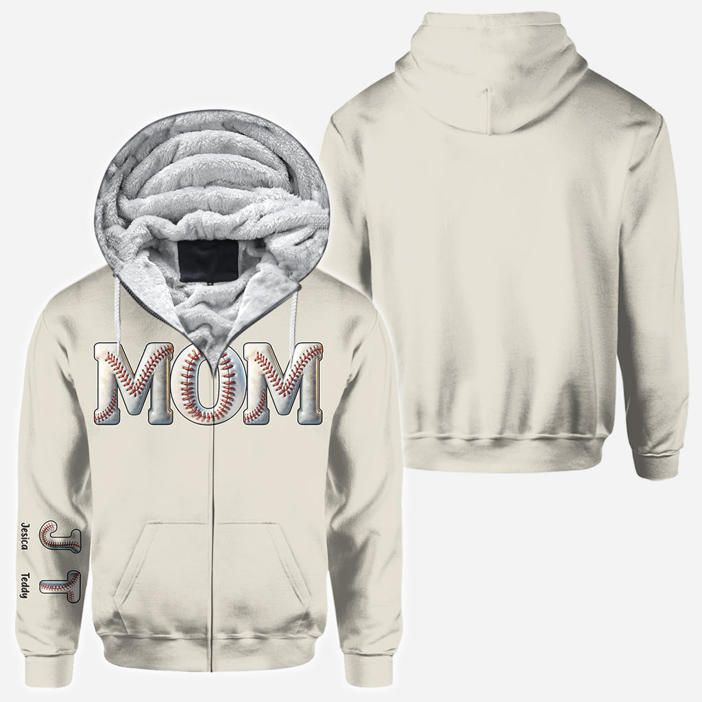 Baseball Mom - Personalized Baseball All Over Shirt