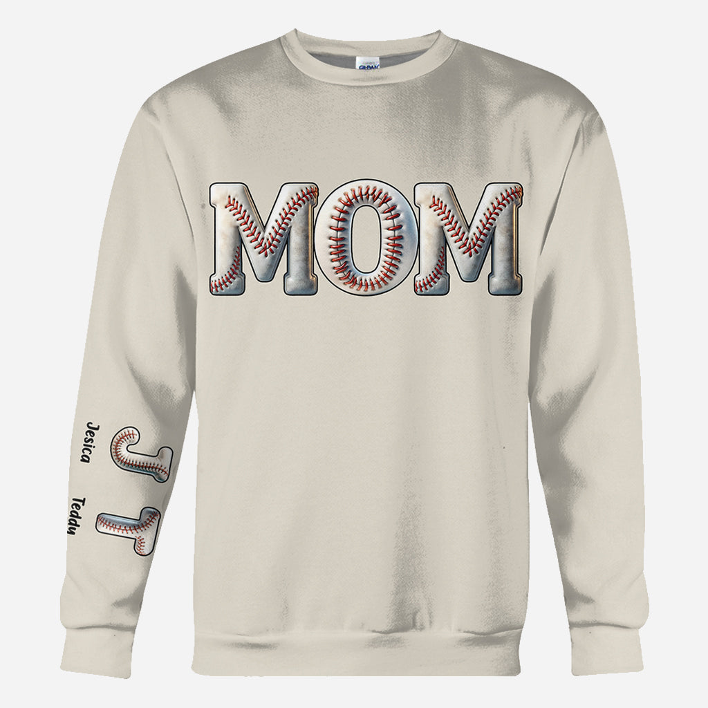 Baseball Mom - Personalized Baseball All Over Shirt