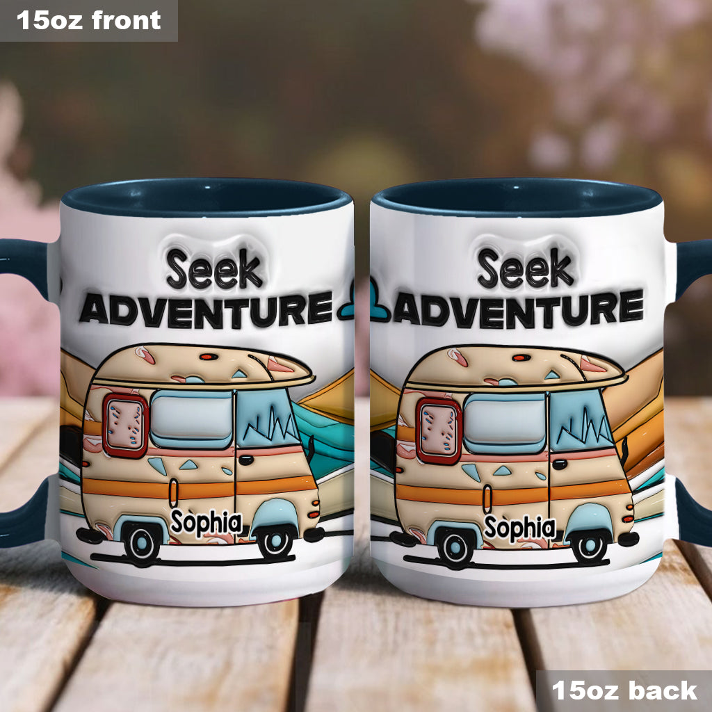 Seek Adventure - Personalized Camping Accent Mug