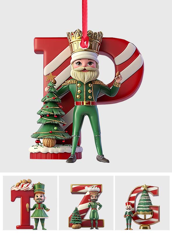 Merry Christmas Alphabet - Personalized Kid Ornament