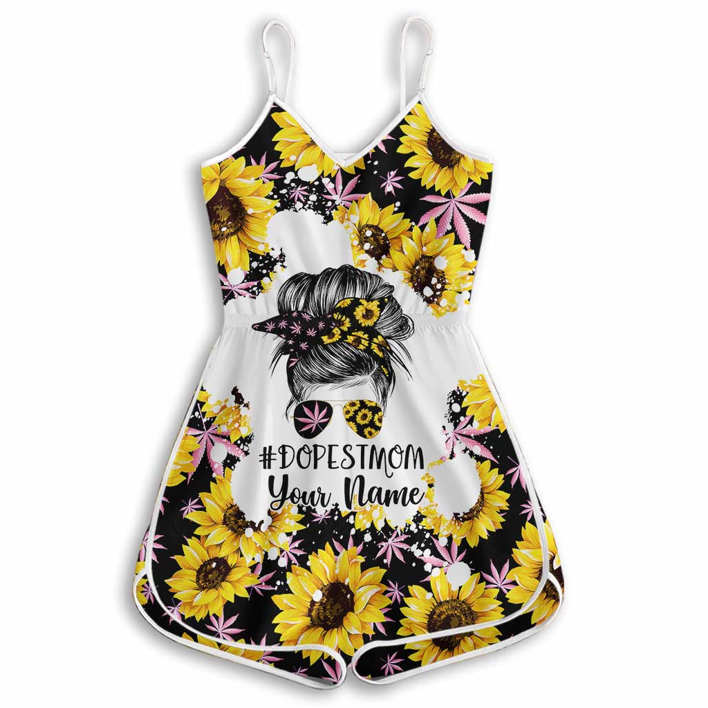 Dopest Mom - Personalized Weed Romper
