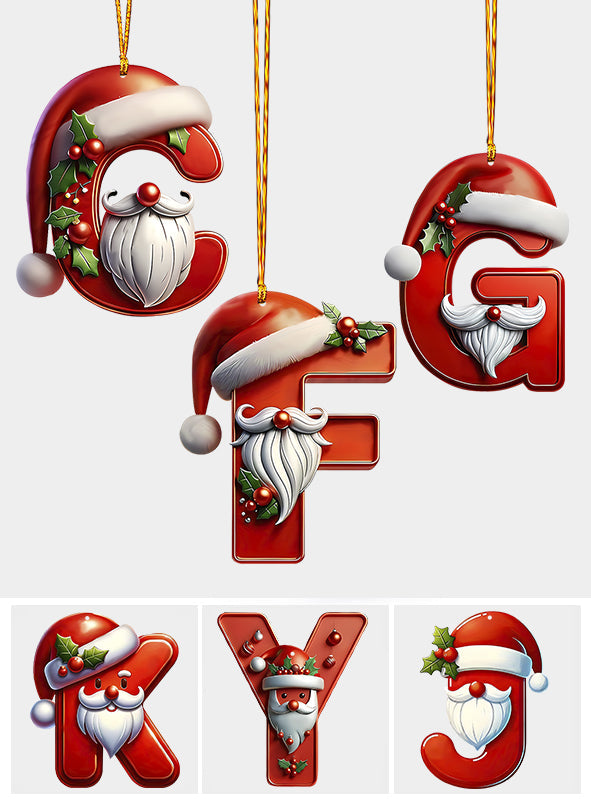 Cute Santa Claus Letter - Personalized Family Ornament
