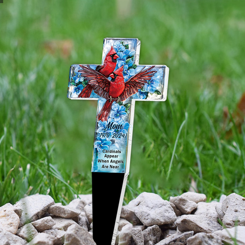 Cardinals Appear When Angels Are Near
- Personalized Memorial Acrylic Plaque Stake