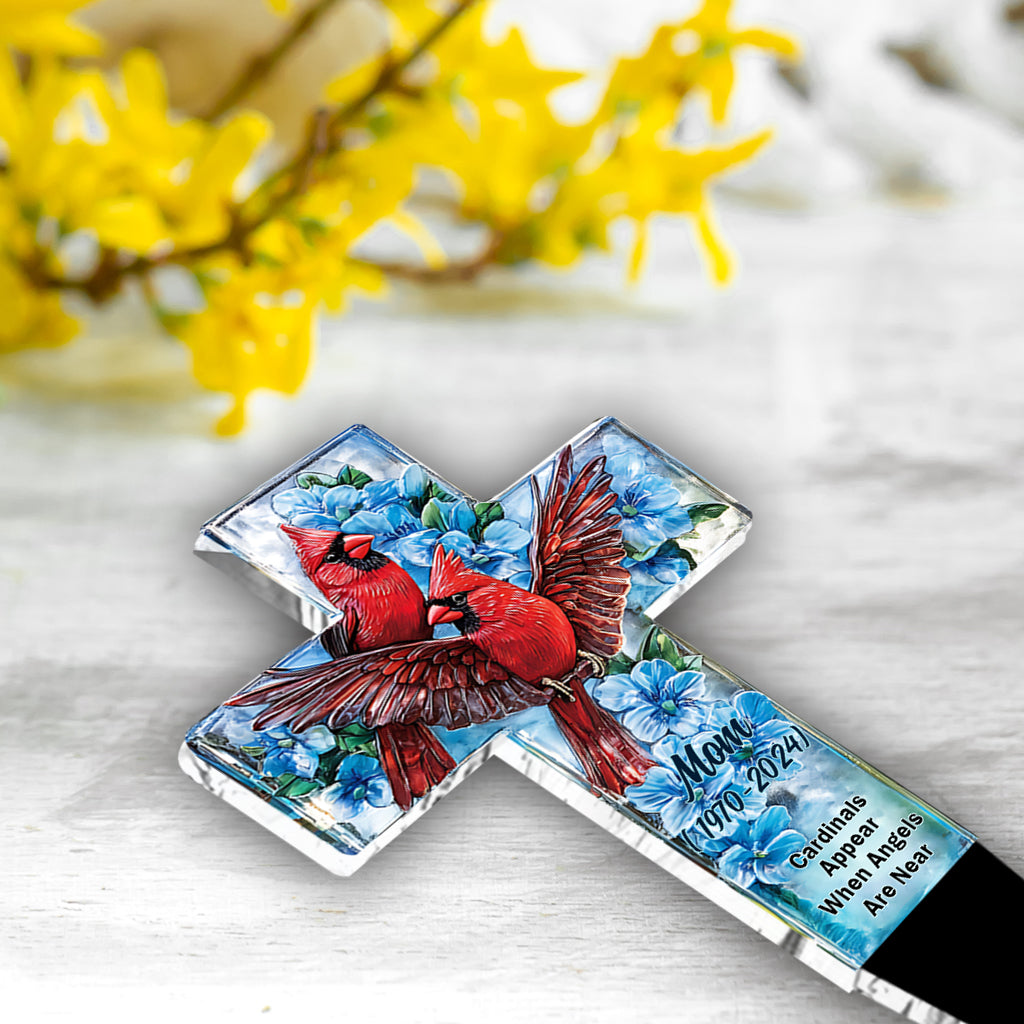 Cardinals Appear When Angels Are Near
- Personalized Memorial Acrylic Plaque Stake