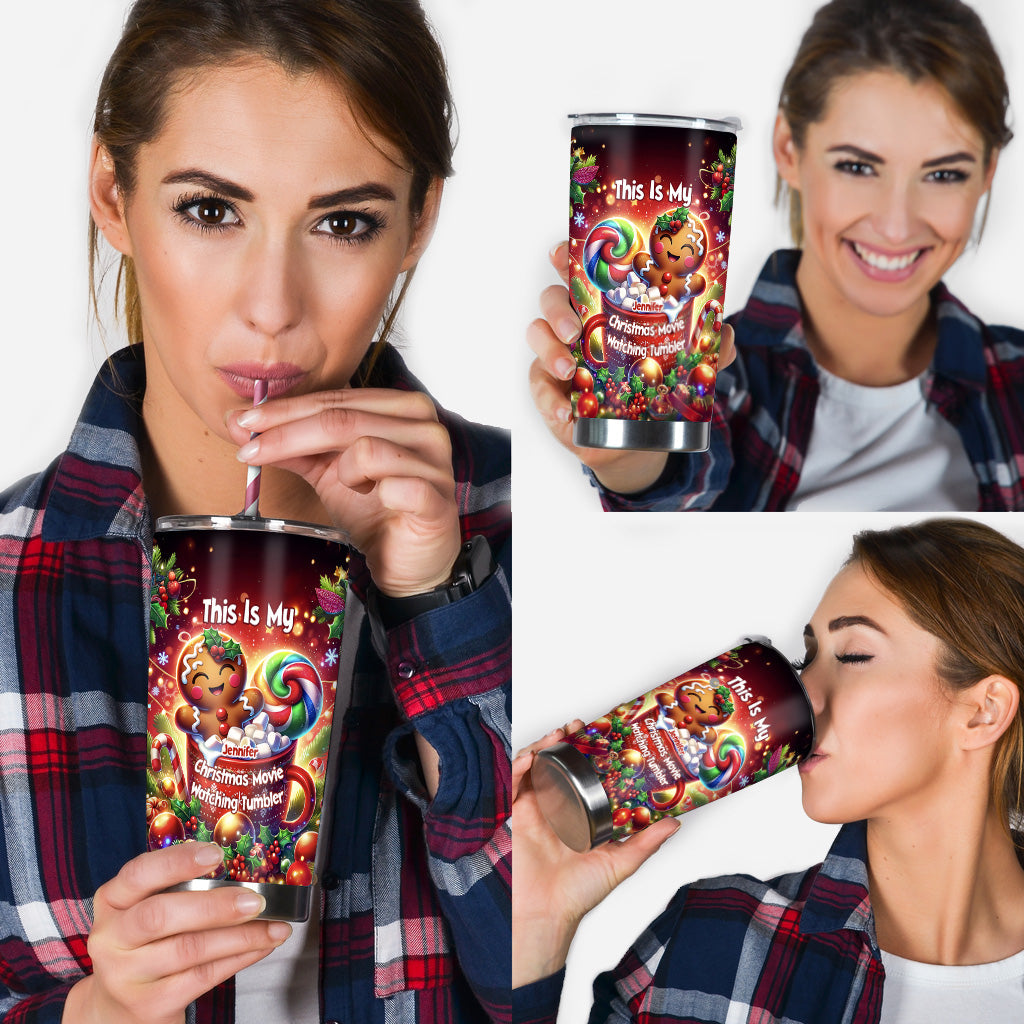 Movie Watching Tumbler - Personalized Tumbler