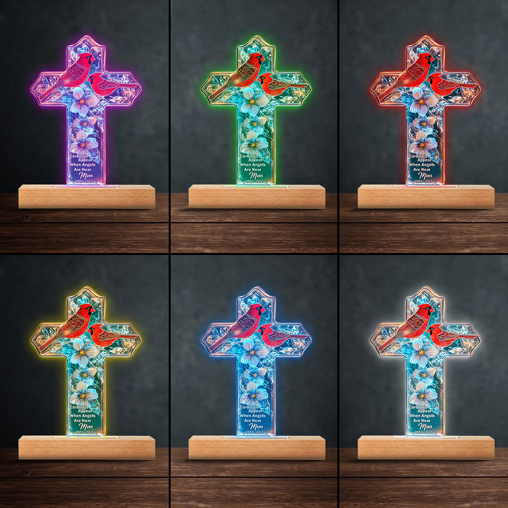 Cardinals Appear When Angels Are Near
- Personalized Memorial Shaped Plaque Light Base