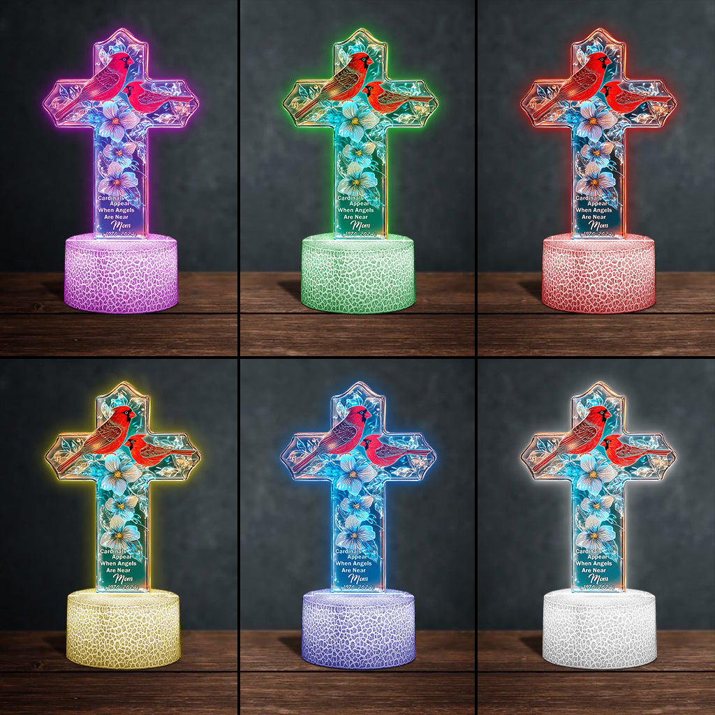 Cardinals Appear When Angels Are Near
- Personalized Memorial Shaped Plaque Light Base