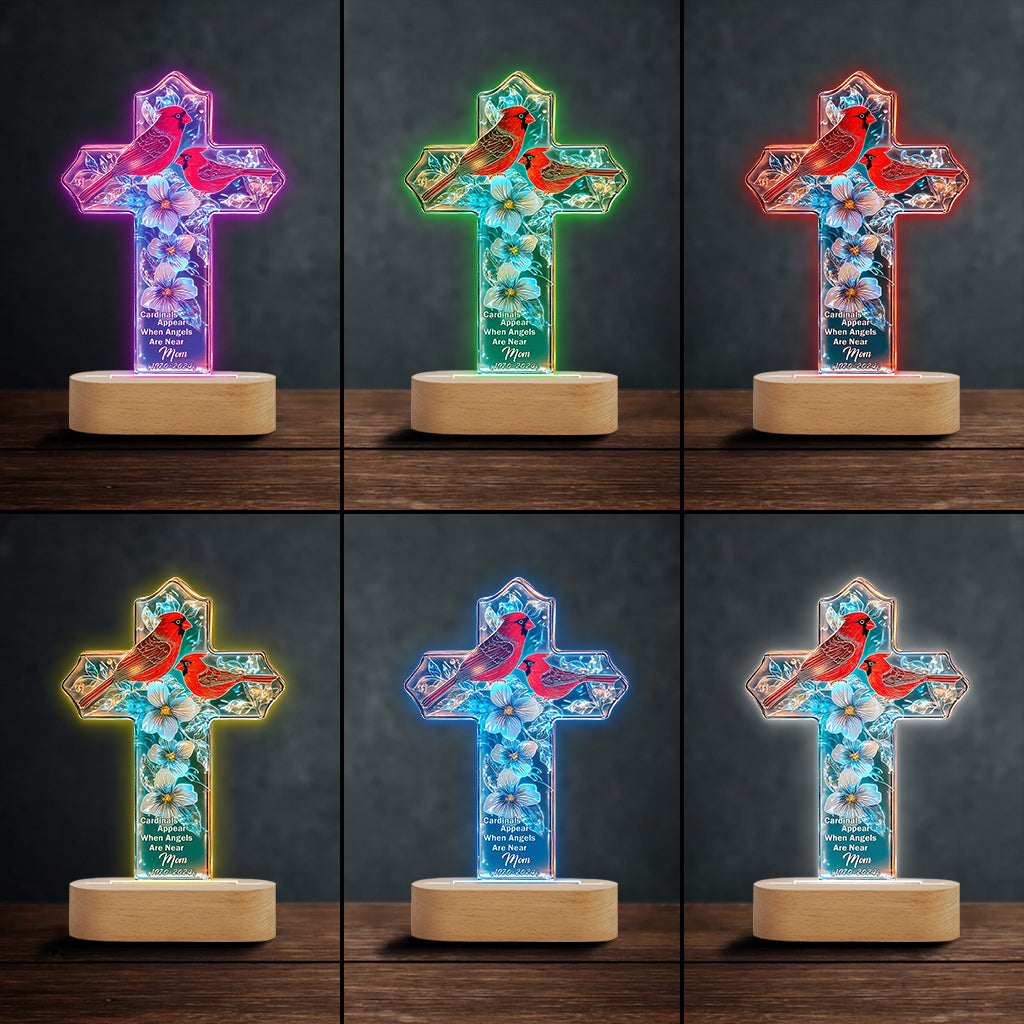 Cardinals Appear When Angels Are Near
- Personalized Memorial Shaped Plaque Light Base