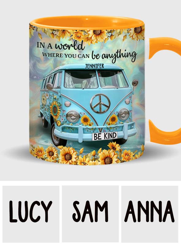 Be Kind - Personalized Hippie Accent Mug