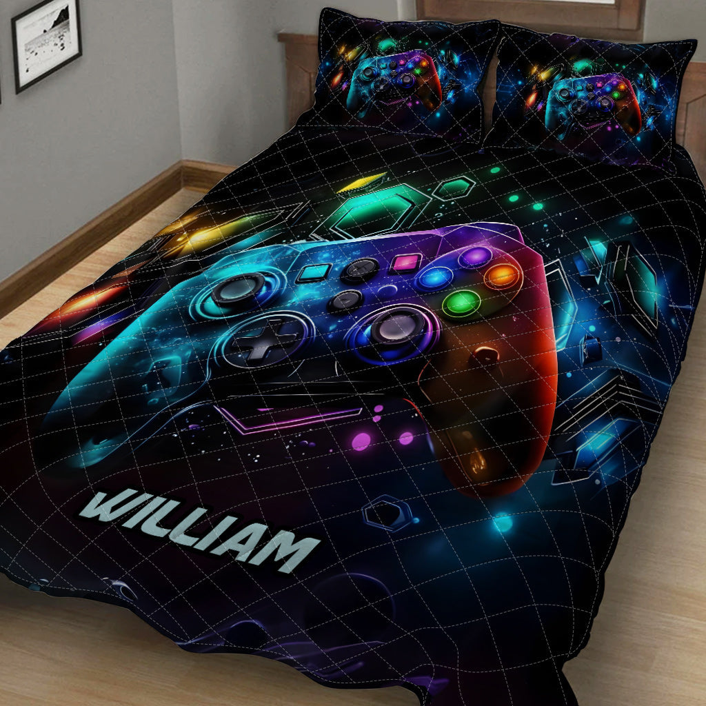 Gamer - Personalized Video Game Quilt Set