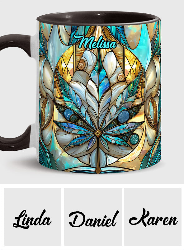 Mug personnalisé « Feuille magnifique » avec motif cannabis