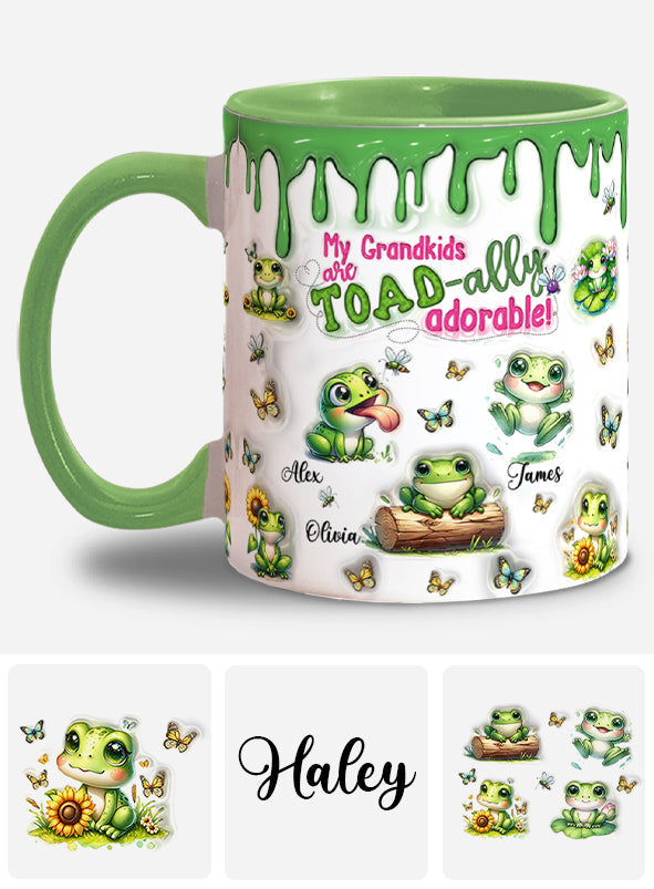 Toad-ally Adorable - Personalized Frog Accent Mug