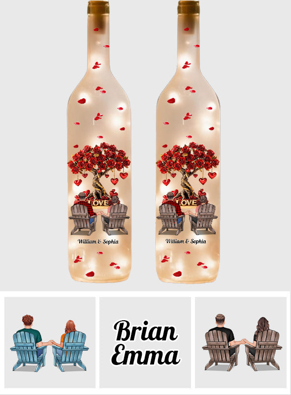 Tree of Love - Personalized Couple Wine Bottle Lamp