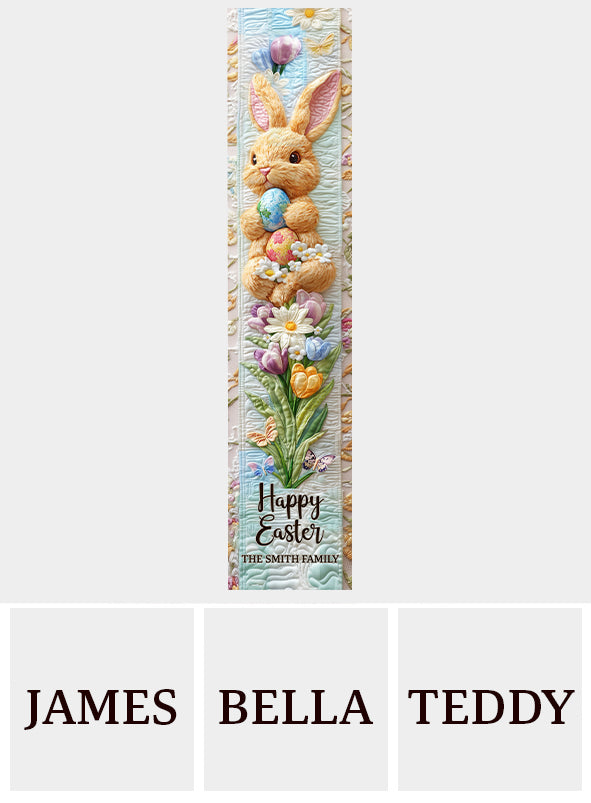 Happy Easter - Personalized Family Table Runner