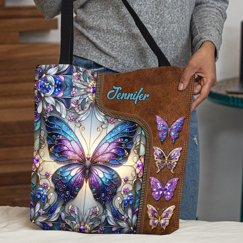 Love Butterflies - Personalized Butterfly Tote Bag