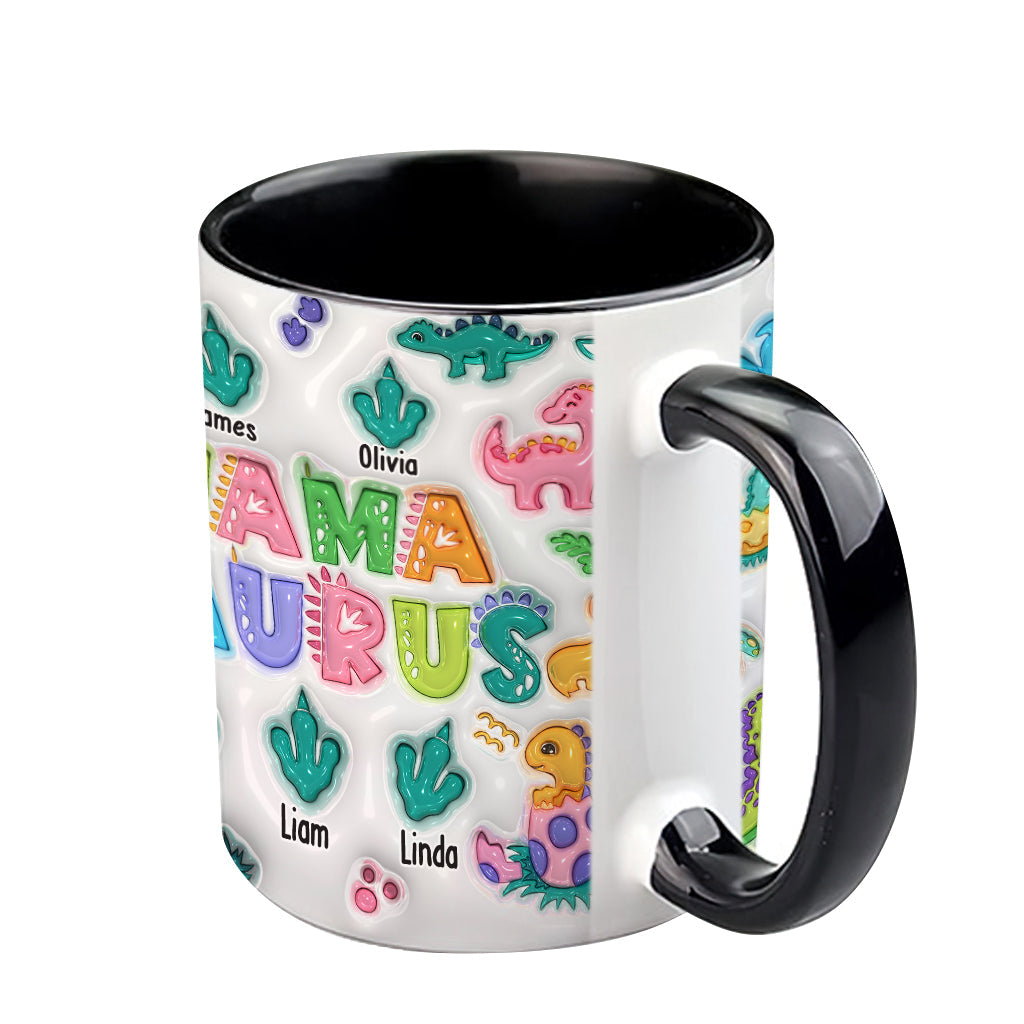 Mamasaurus - Personalized Mother Accent Mug