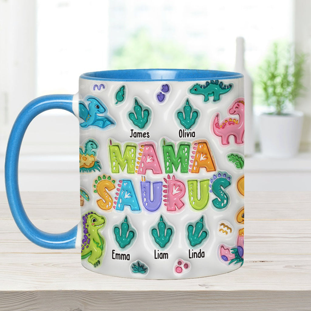 Mamasaurus - Personalized Mother Accent Mug