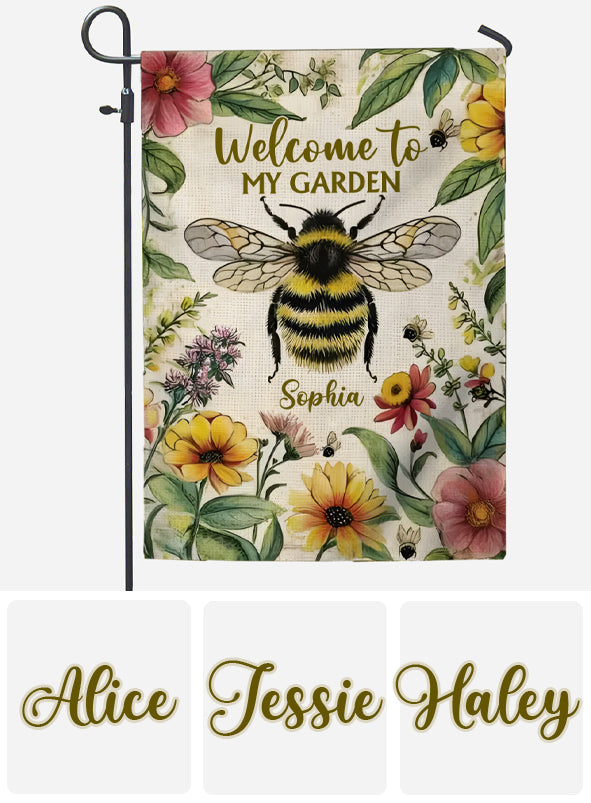 Welcome To My Garden - Personalized Gardening Garden Flag