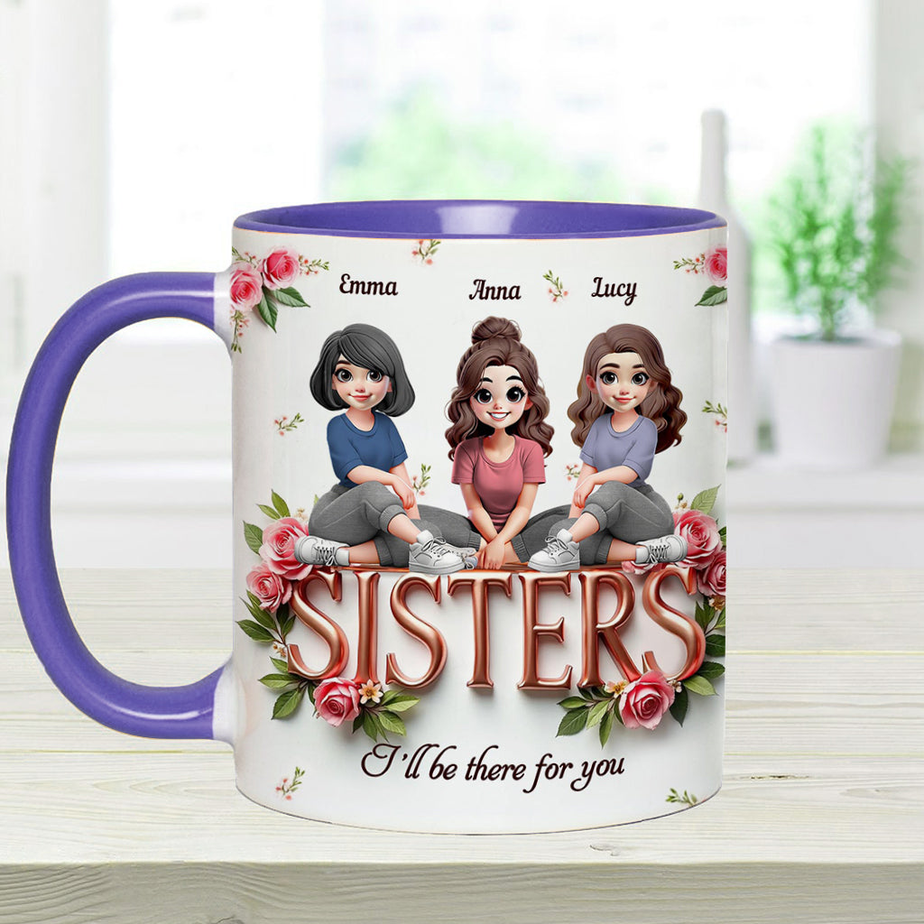 Sisters - Personalized Bestie Accent Mug