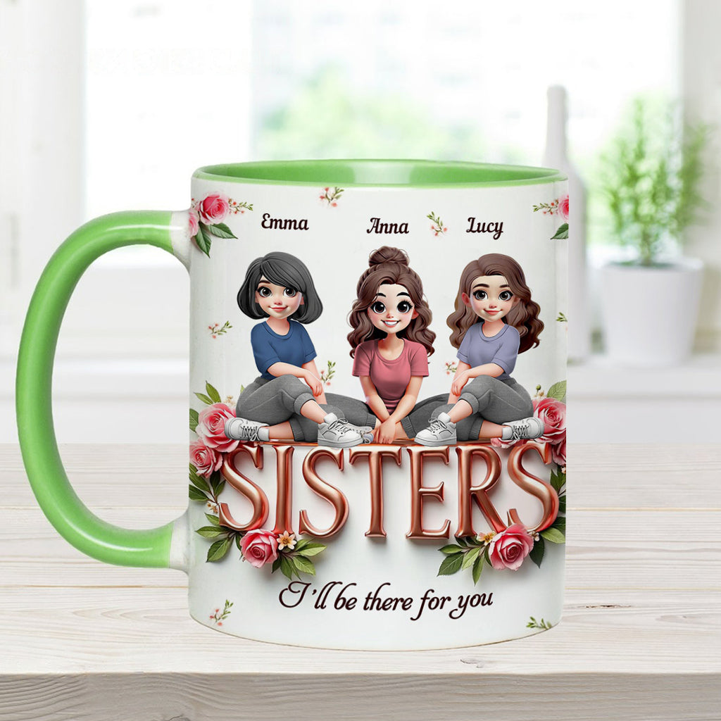 Sisters - Personalized Bestie Accent Mug