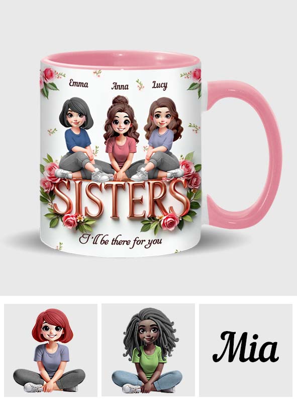 Sisters - Personalized Bestie Accent Mug