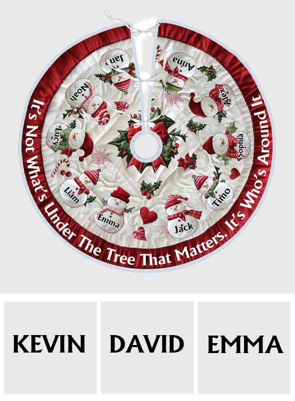Under The Tree - Personalized Family Tree Skirt