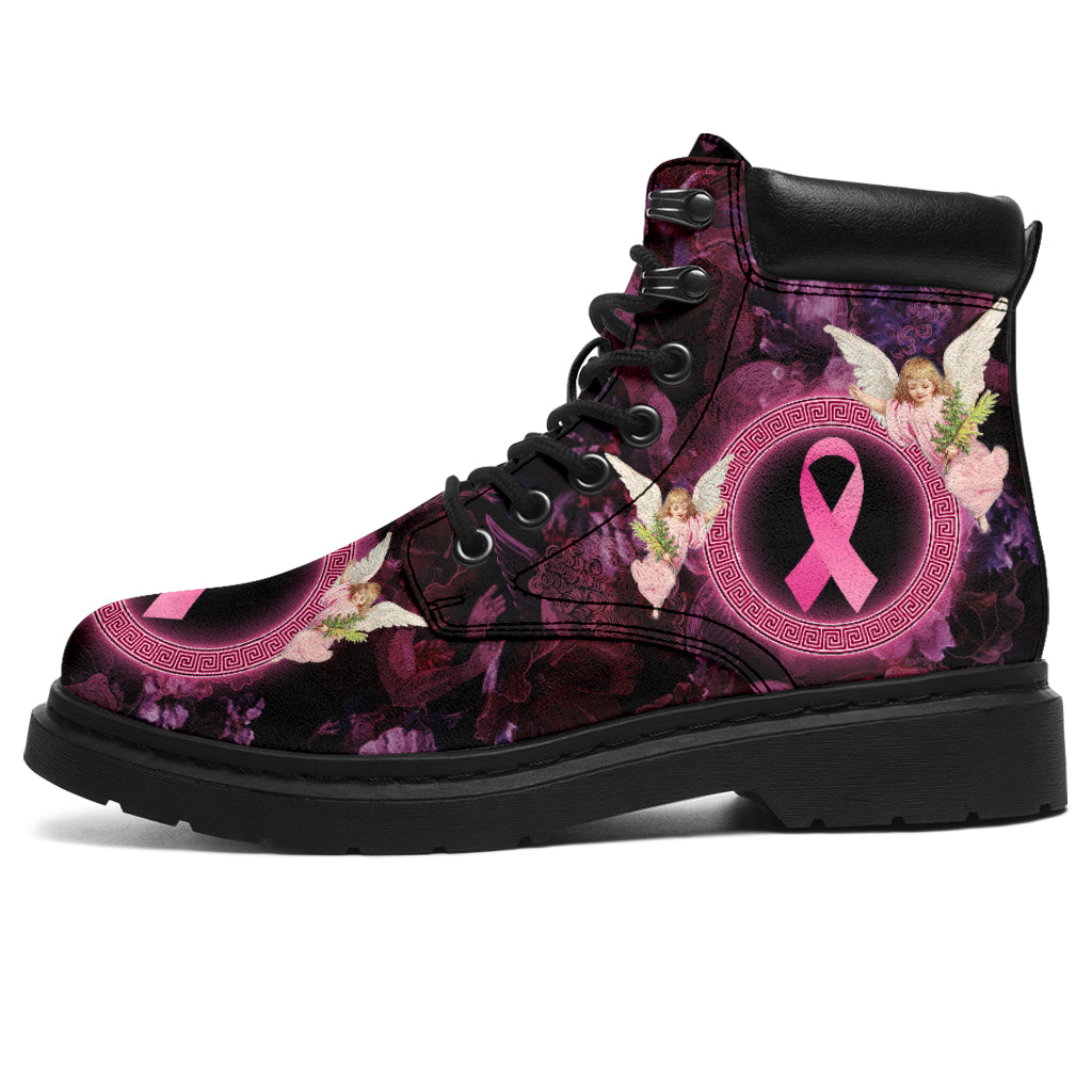 Faith Hope Love Angel Breast Cancer Awareness All Season Boots 0622