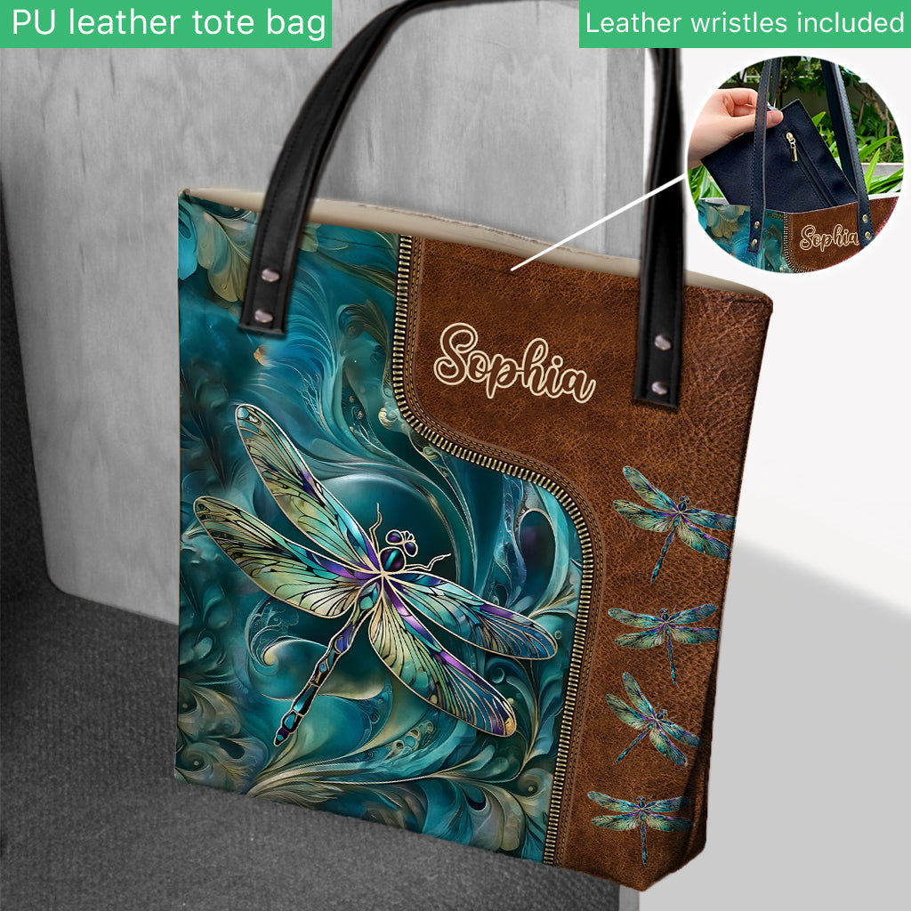 Dreamy Dragonfly - Personalized Dragonfly Tote Bag