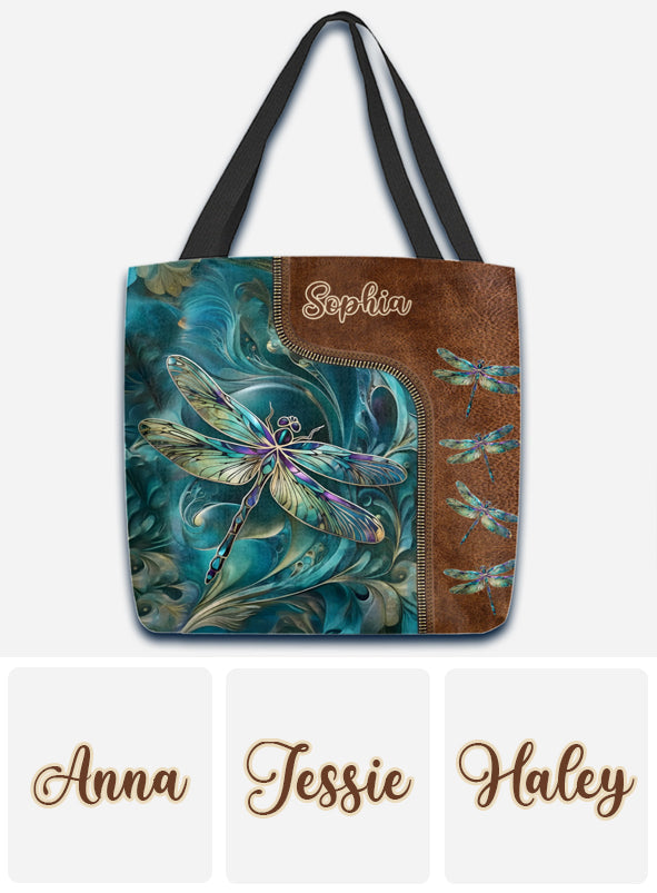 Dreamy Dragonfly - Personalized Dragonfly Tote Bag