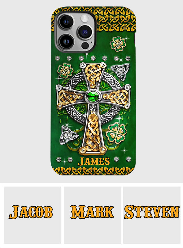 Dans mes veines - Coque de téléphone personnalisée avec impression intégrale pour la Saint-Patrick
