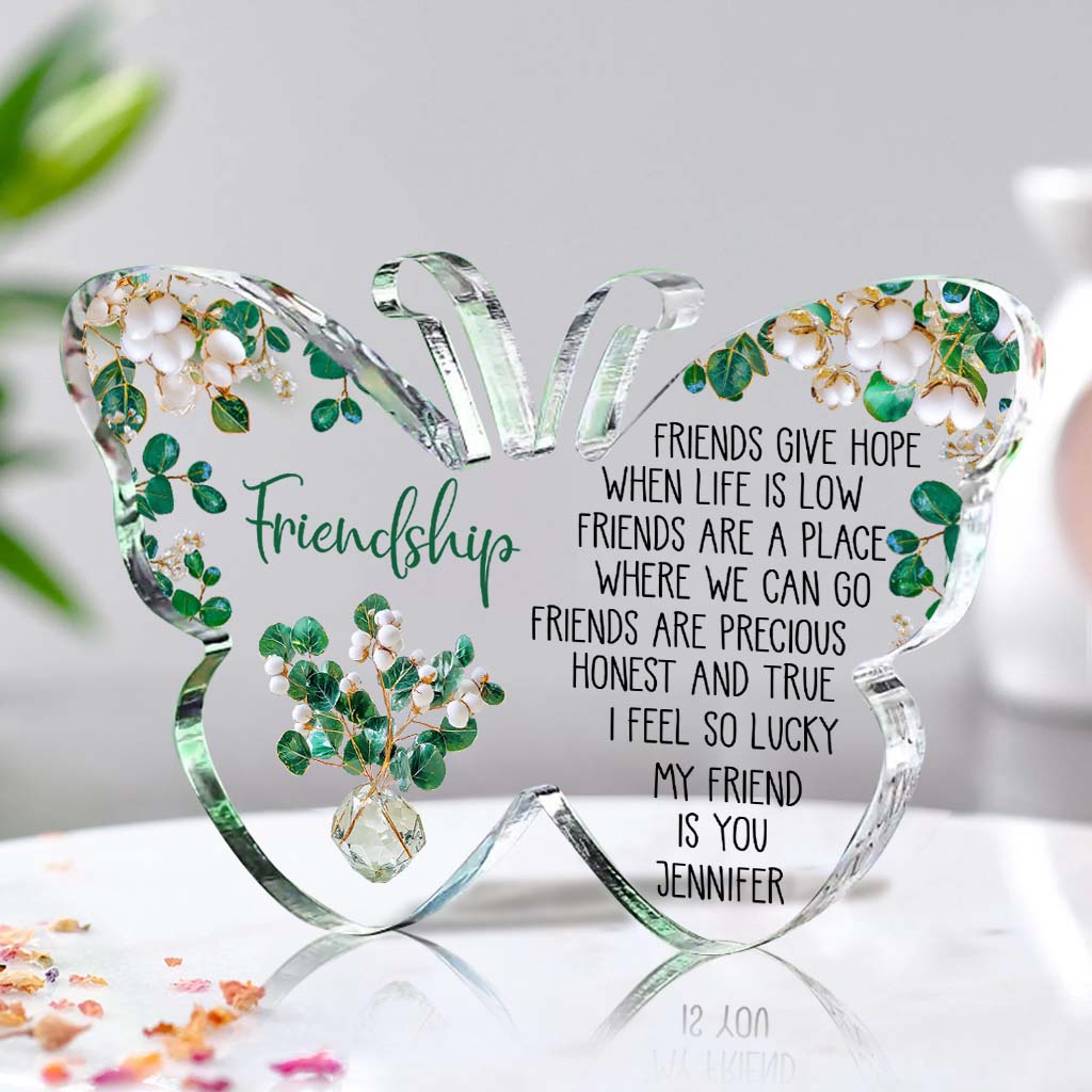 My Friend Is You - Personalized Bestie Custom Shaped Acrylic Plaque