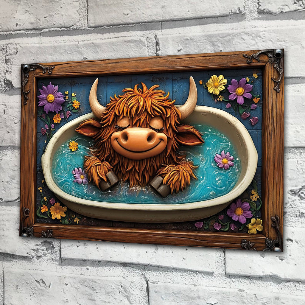 Wash Your Hooves - Rectangle Metal Sign