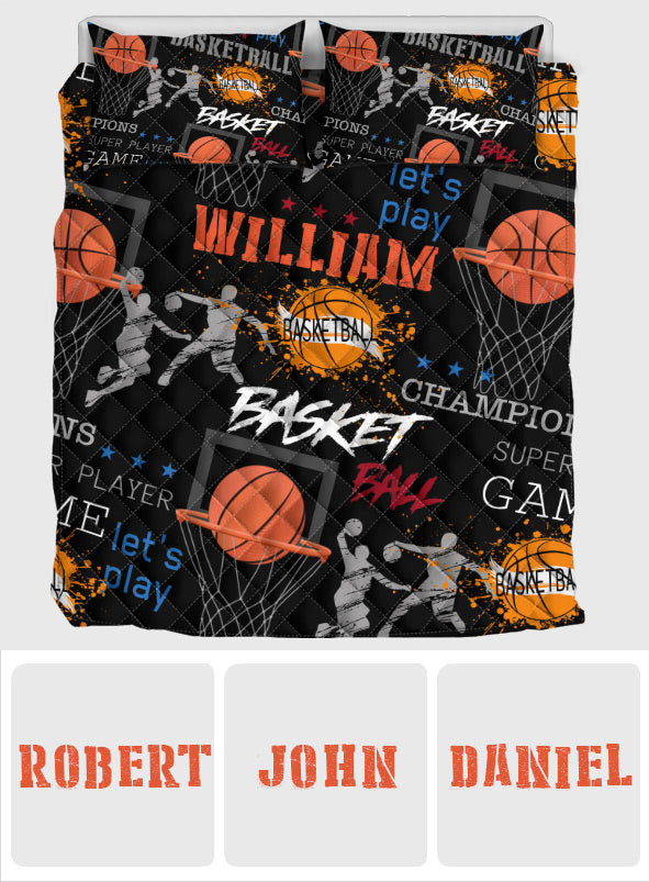 Basketballfan - Personalisiertes Basketball-Bettwäscheset