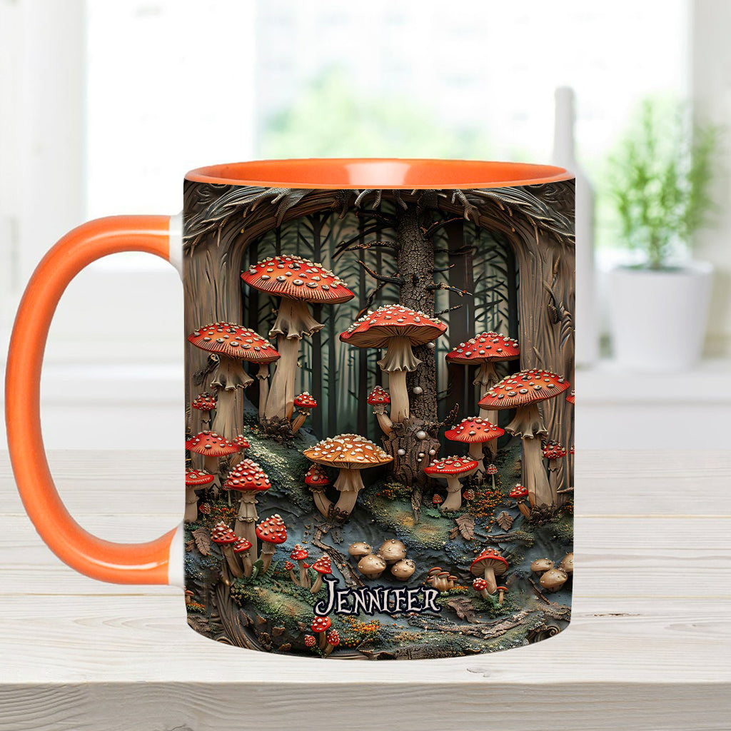 Into The Forest - Personalized Camping Accent Mug