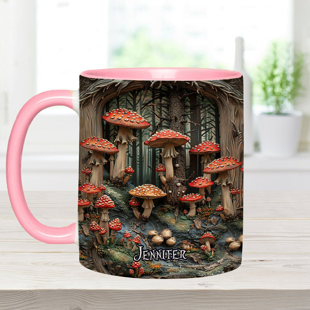 Into The Forest - Personalized Camping Accent Mug