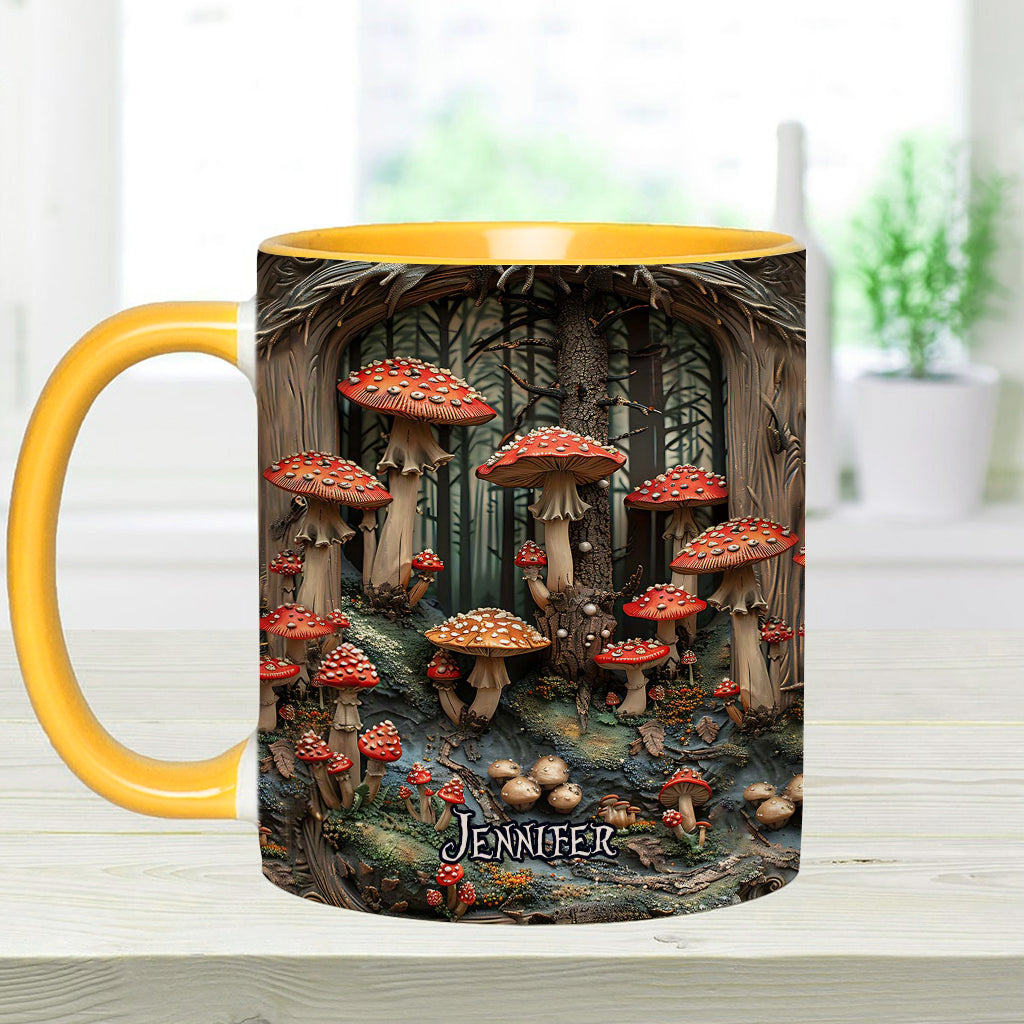 Into The Forest - Personalized Camping Accent Mug