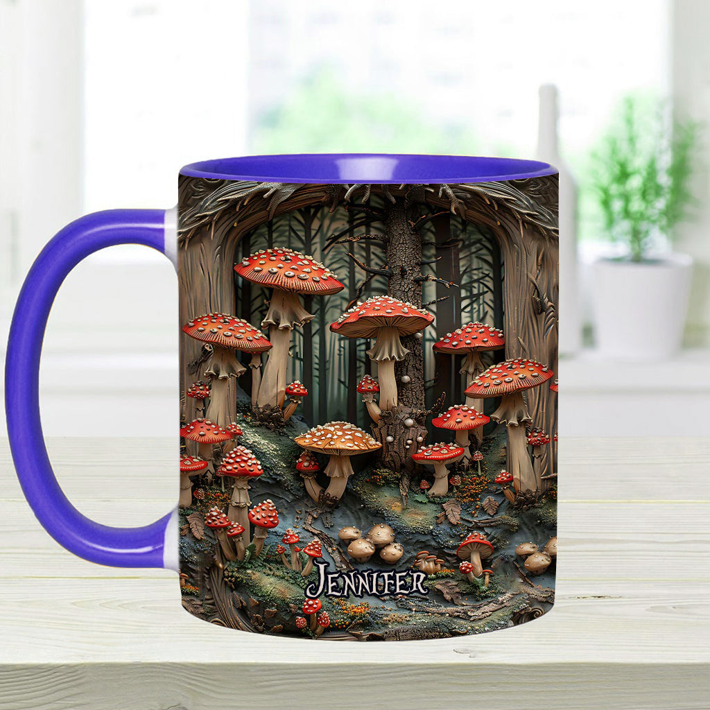 Into The Forest - Personalized Camping Accent Mug