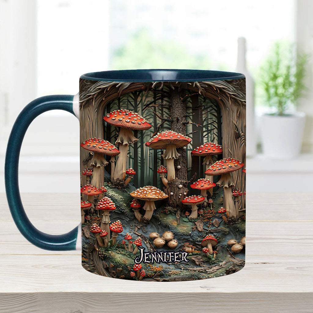 Into The Forest - Personalized Camping Accent Mug