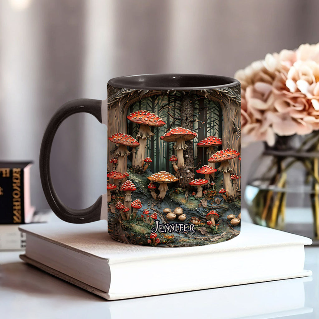 Into The Forest - Personalized Camping Accent Mug