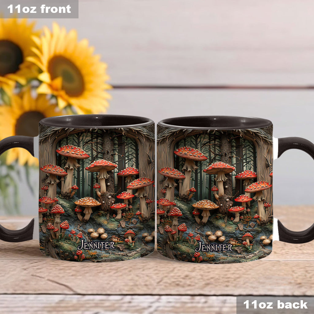 Into The Forest - Personalized Camping Accent Mug